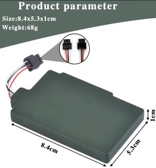 Batería Wii U 6000mAh GamePad Hisewen