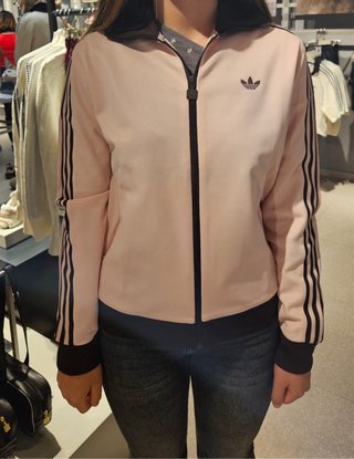 Chaqueta Adidas Rosa y Negra Talla M