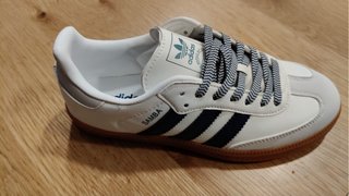Adidas Samba Blancas y Azules