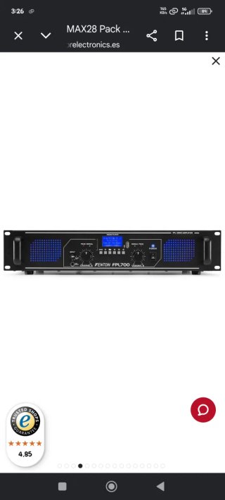 Equipo de Sonido Fenton MAX28 Pack