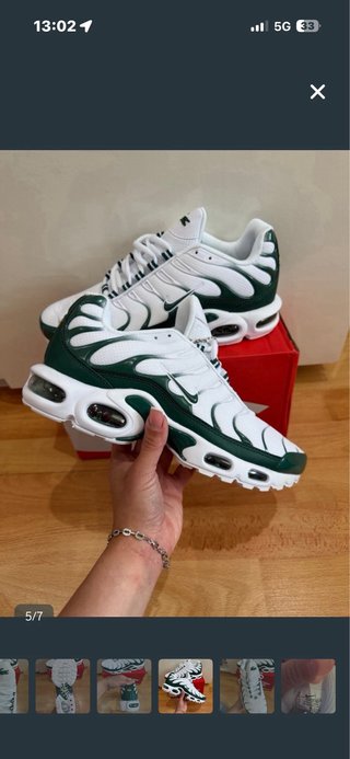 Nike TN Talla 44 Verde y Blanco