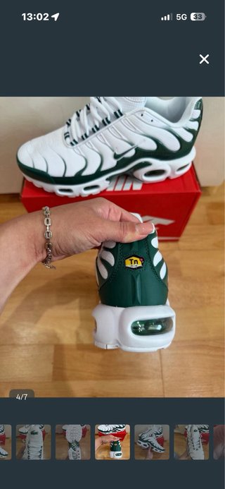 Nike TN Talla 44 Verde y Blanco