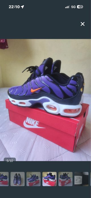 Nike TN Talla 45 Morado Naranja Sin Usar