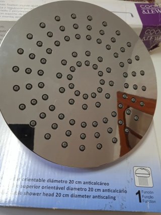 Rociador ducha cromado