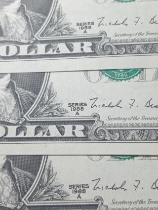 3 Banconote Dollari Americani 1$