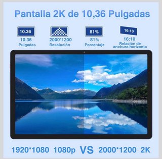 Tablet 10.36 Octa-Core 16GB RAM 256GB ROM Azul