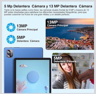Tablet 10.36 Octa-Core 16GB RAM 256GB ROM Azul