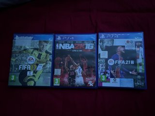 PS4 FIFA 17, NBA 2K16, FIFA 21