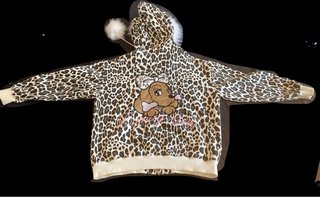 Sudadera Y2K Estampado Leopardo