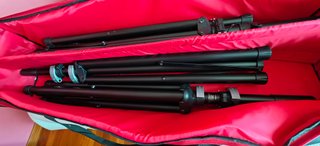 4 pies altavoz KM aluminio + bolsa Flyht Pro