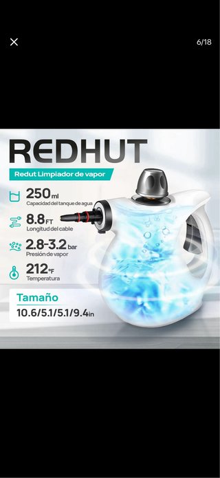 Limpiadora a vapor portátil REDHUT