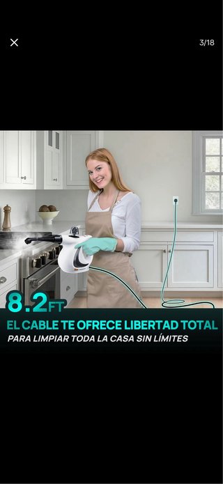 Limpiadora a vapor portátil REDHUT