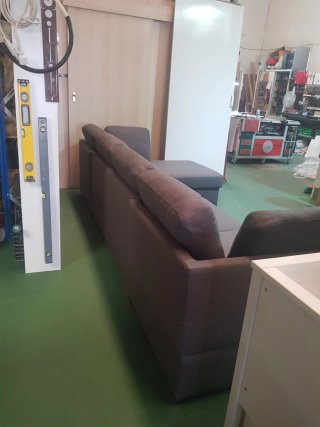 Sofá Cama Gris Chaise Longue