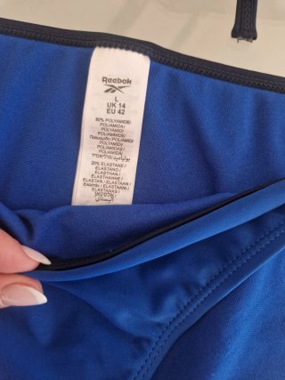 Bikini Reebok Taglia L Blu con Imbottitura
