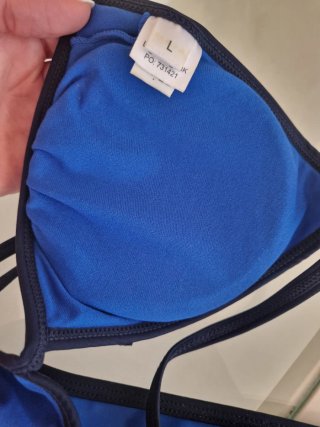 Bikini Reebok Taglia L Blu con Imbottitura