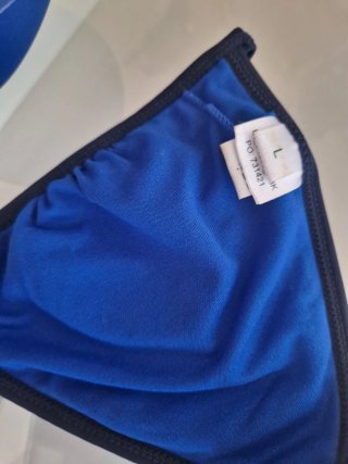 Bikini Reebok Taglia L Blu con Imbottitura