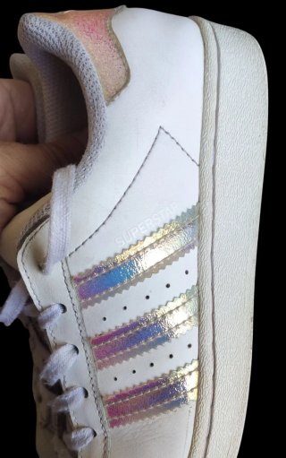 Adidas Superstar bianche bambina iridescenti tg 32