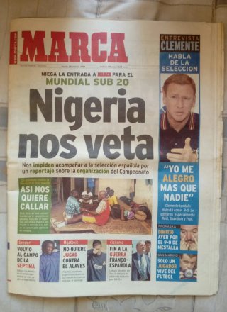 Periódico antiguo MARCA 30 Marzo 1999