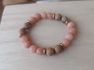 Pulsera artesanal de piedra natural de 8mm