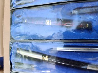 Set di penne stilografiche in astuccio blu