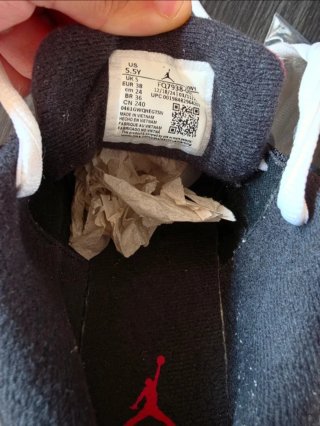 Scarpe Jordan 4 RM (GS) nere e rosse
