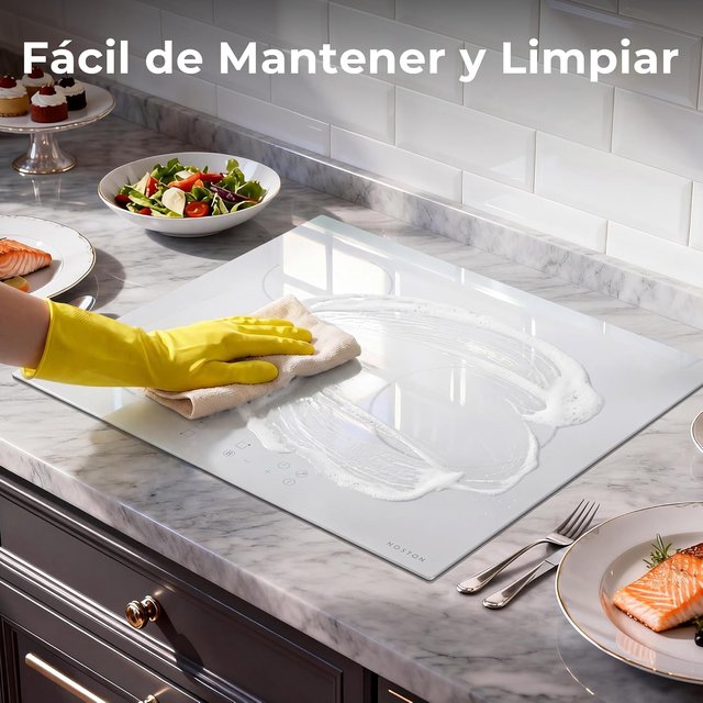 KARINEAR Placa Inducción 3Fuegos 60cm 3500W Blanca