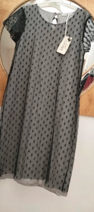 Vestito Liu Jo pois nero e grigio