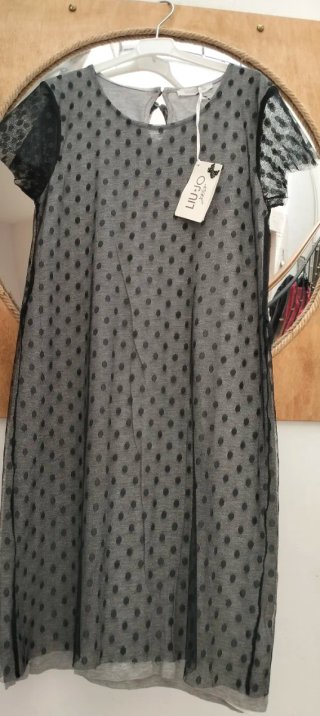 Vestito Liu Jo pois nero e grigio