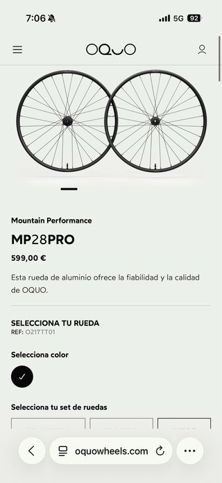 Ruedas Orbea Oquo 28pro