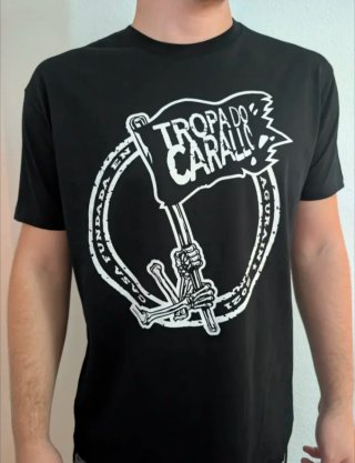 CAMISETA NEGRA - TROPA DO CARALLO - TALLA L y más