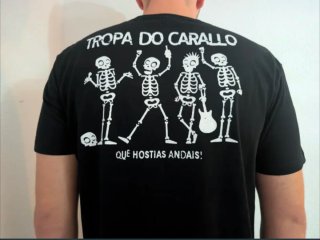 CAMISETA NEGRA - TROPA DO CARALLO - TALLA L y más