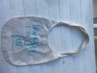 Borsa in tela con scritta Black Sea