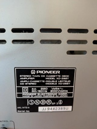 Sistema audio completo Pioneer nero