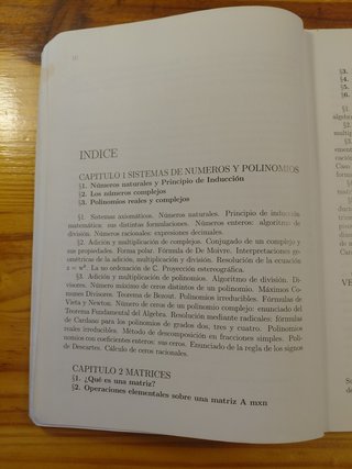 Álgebra lineal. Notas de clase