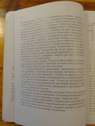 Álgebra lineal. Notas de clase