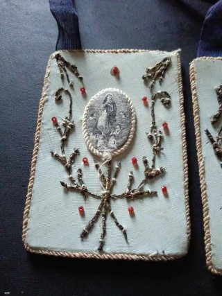 Antiguo escapulario Inmaculada Concepción