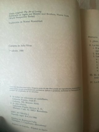 Libro El arte de amar