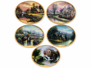 Lotto 11 Piatti Decorativi Thomas Kinkade