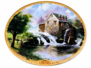 Lotto 11 Piatti Decorativi Thomas Kinkade
