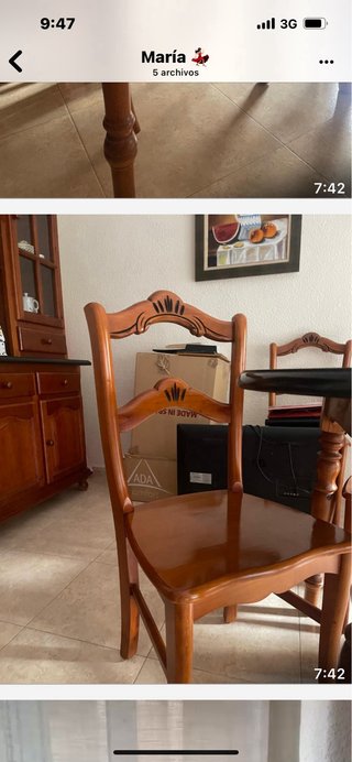 Mesa de comedor con 6 sillas