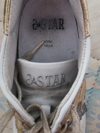 Scarpe 2Star donna oro e bianche