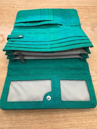 Monedero Kipling verde