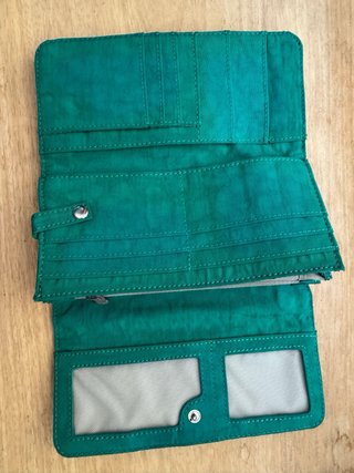 Monedero Kipling verde