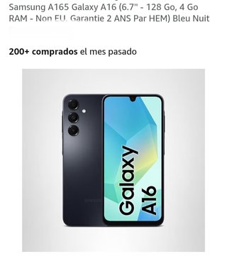Samsung Galaxy A16 128GB Azul Noche