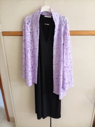 Vestito nero con giacchina