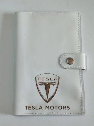 Porta documenti libretto pelle auto Tesla