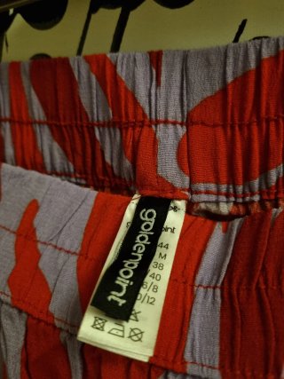 Pantaloni wide leg fantasia