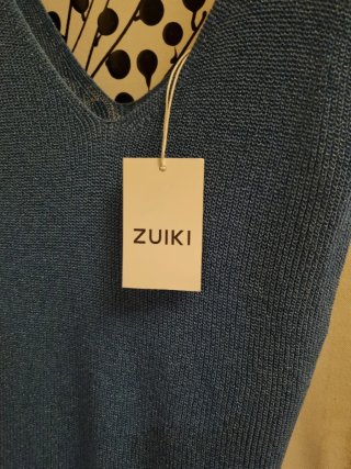 Canottiera maglia blu
