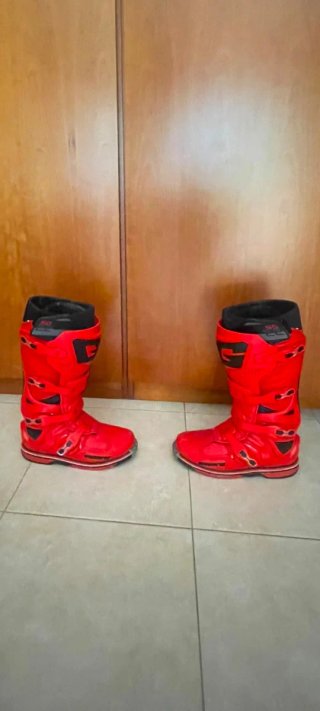 Botas Motocross Rojas Talla 43