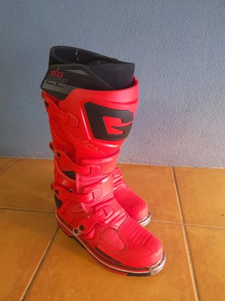Botas Motocross Rojas Talla 43